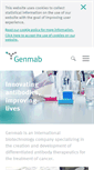 Mobile Screenshot of genmab.com