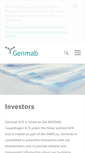 Mobile Screenshot of ir.genmab.com